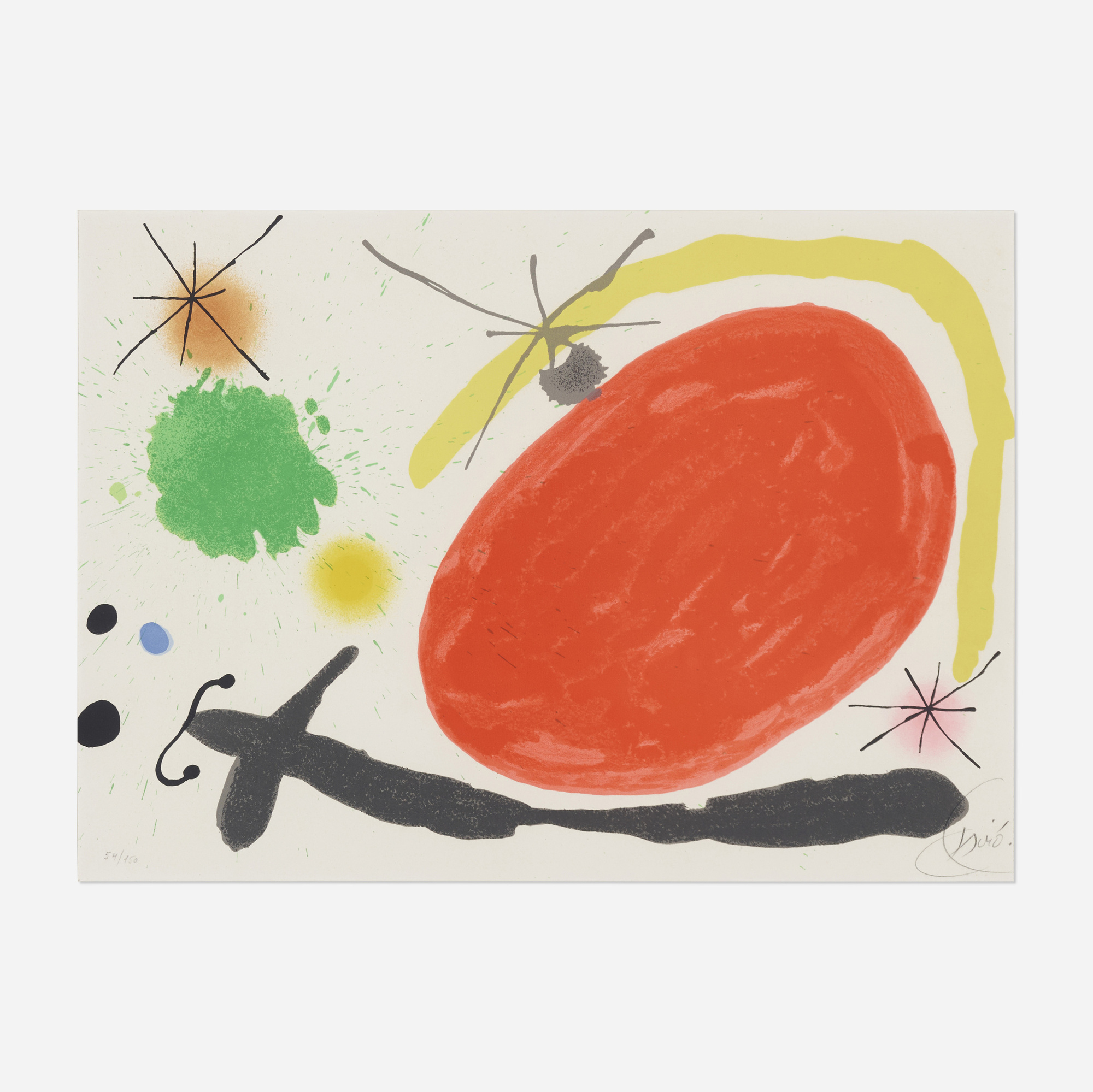 大得価最新作Joan Miro、LA PLAGE A CAMBRILS、海外版超希少レゾネ 絵画