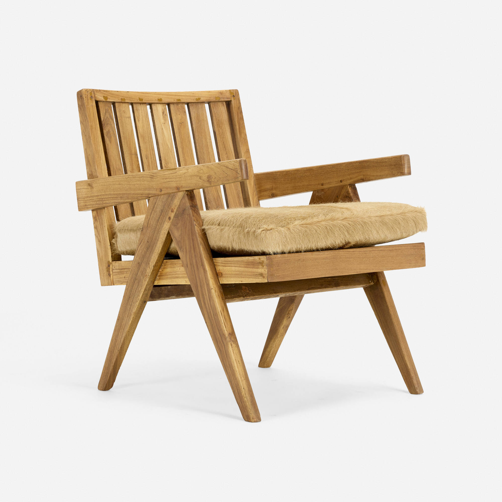140 PIERRE JEANNERET Armchair Design 16 July 2024 Auctions Los Angeles Modern Auctions LAMA