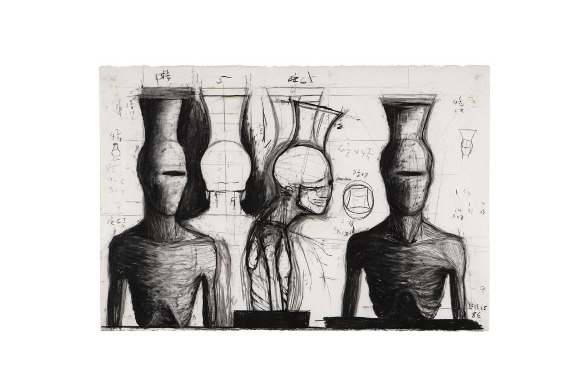 418: JONATHAN ELLIS, Drawing for Vessel Head I < Modern Art